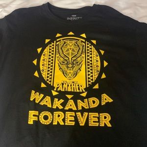 Unisex NWT Marvel Infinity saga black panther movie t shirt